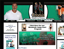 Tablet Screenshot of cronuspersonaltraining.com